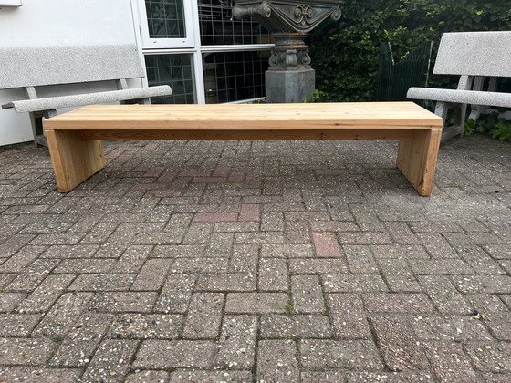 Image 1 of Pine 70s bench / table