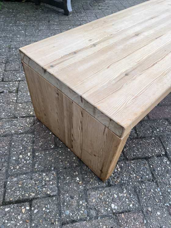 Image 1 of Pine 70s bench / table