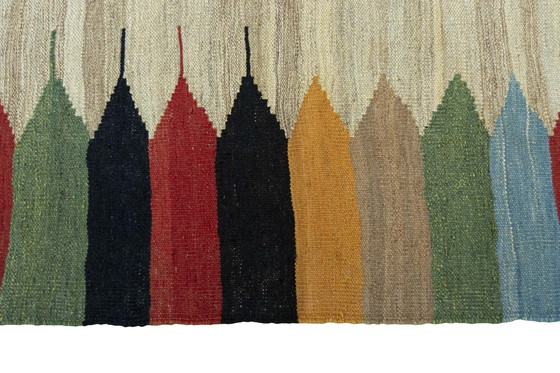 Image 1 of Hand-woven designer kilim Fars - 122 X 113 Cm