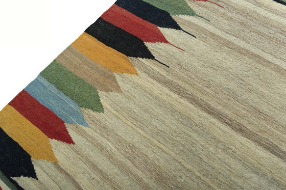 Image 1 of Hand-woven designer kilim Fars - 122 X 113 Cm