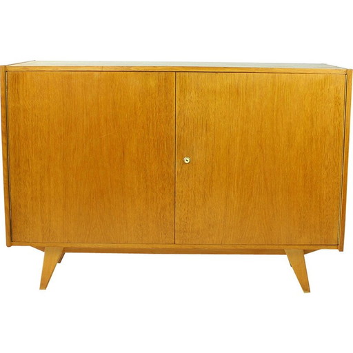 Vintage U 450 sideboard in oakwood by Jiri Jiroutek for Interier Praha, Czechoslovakia 1960s