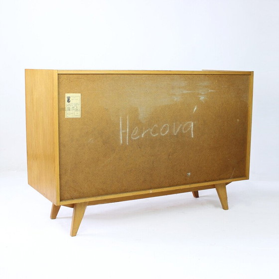 Image 1 of Vintage U 450 sideboard in oakwood by Jiri Jiroutek for Interier Praha, Czechoslovakia 1960s