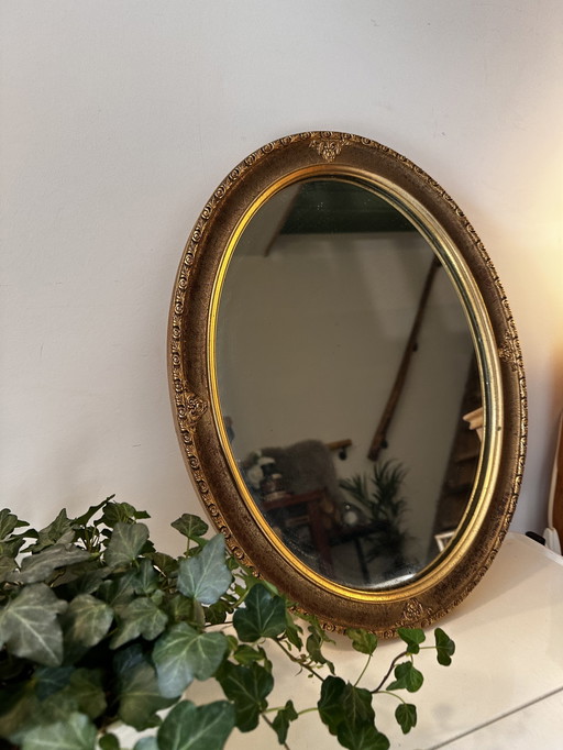 Mirror With Gold Frame