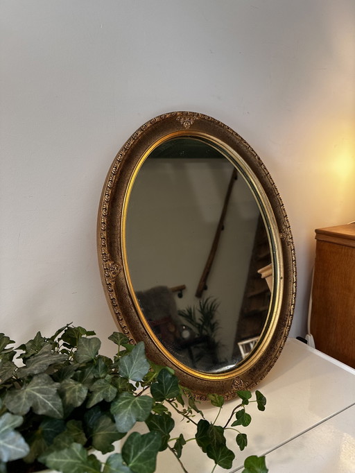 Mirror With Gold Frame