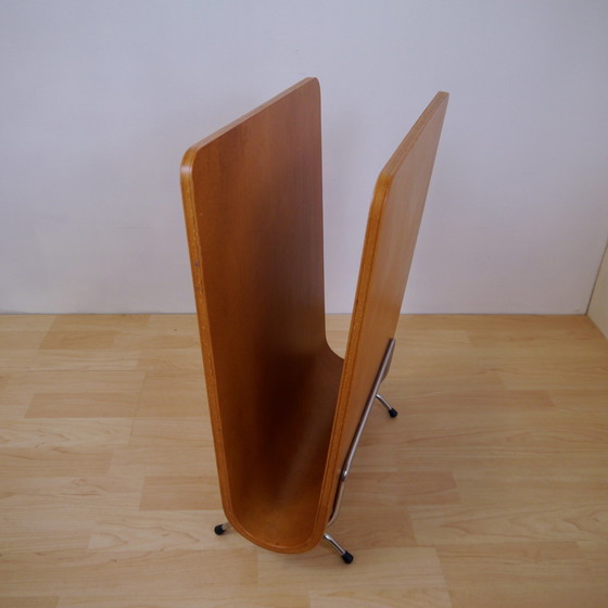 Image 1 of Scandinavian Magazine Rack Wood