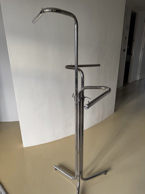 Image 1 of Beautiful, Height Adjustable Coat Rack. The arms of the coat rack can also rotate!