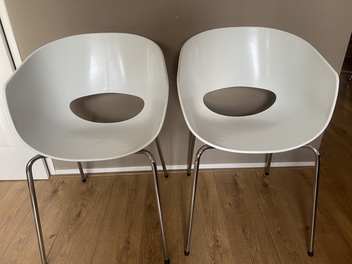 4x Orbit Large Sintesi Chair White