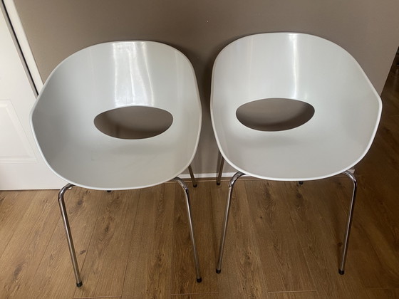 Image 1 of 4x Orbit Large Sintesi Chair White