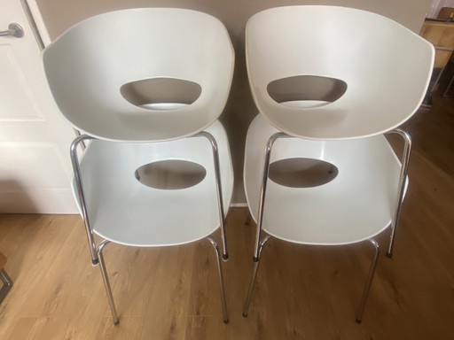 4x Orbit Large Sintesi Chair White