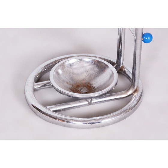 Image 1 of Vintage Bauhaus chrome steel umbrella stand, Germany 1950