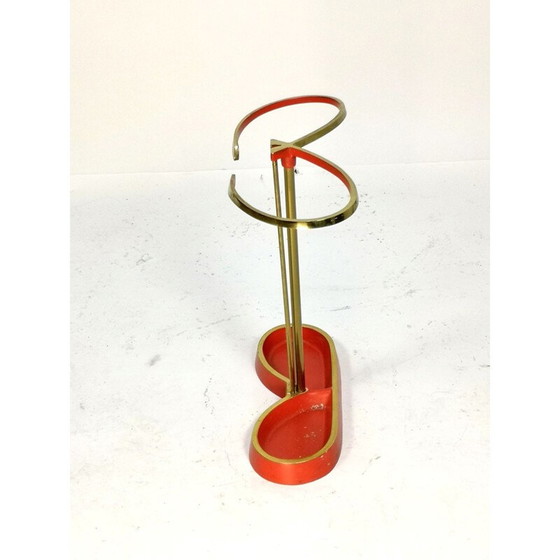 Image 1 of Vintage Mid century painted brass umbrella 1970s