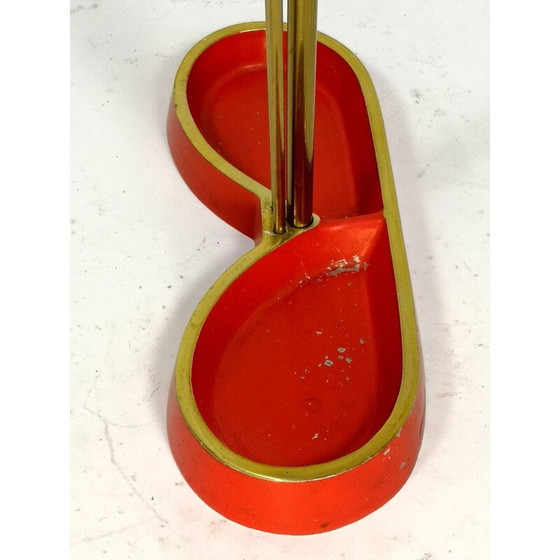 Image 1 of Vintage Mid century painted brass umbrella 1970s