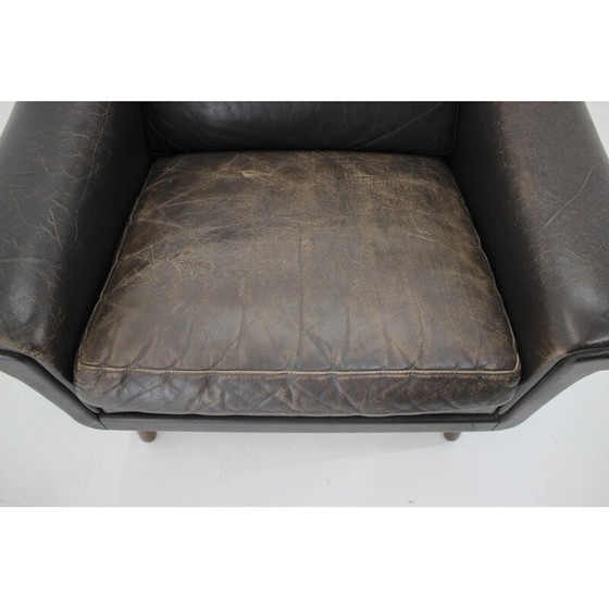 Image 1 of Poltrona danese vintage in pelle ''Matador'' di Aage Christiansen, anni '60