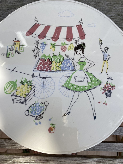 60S Serving platter