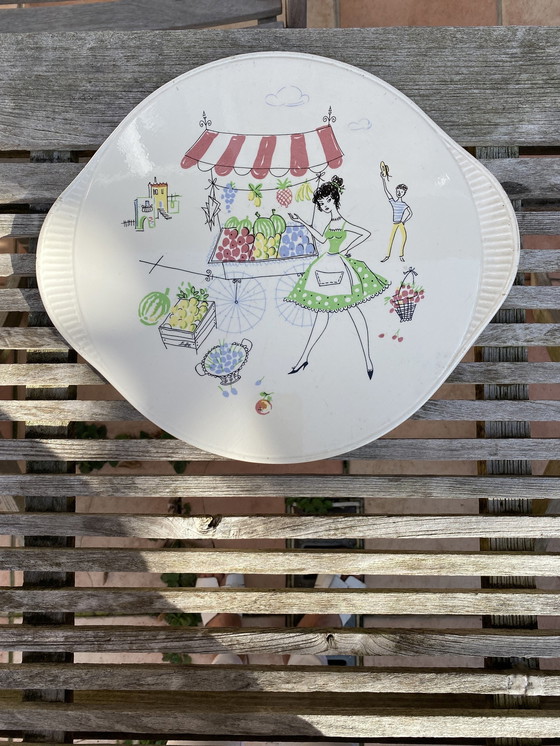 Image 1 of 60S Serving platter