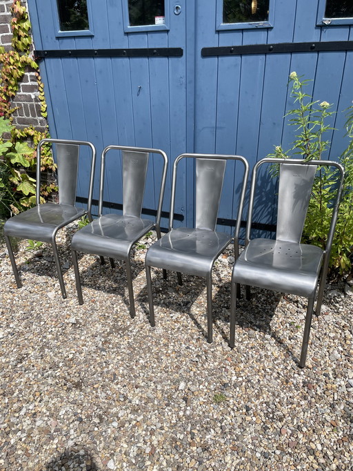 4x chaises Tolix T37