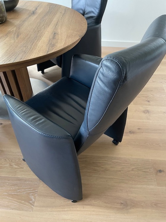 Image 1 of 4x Leolux dining room chairs