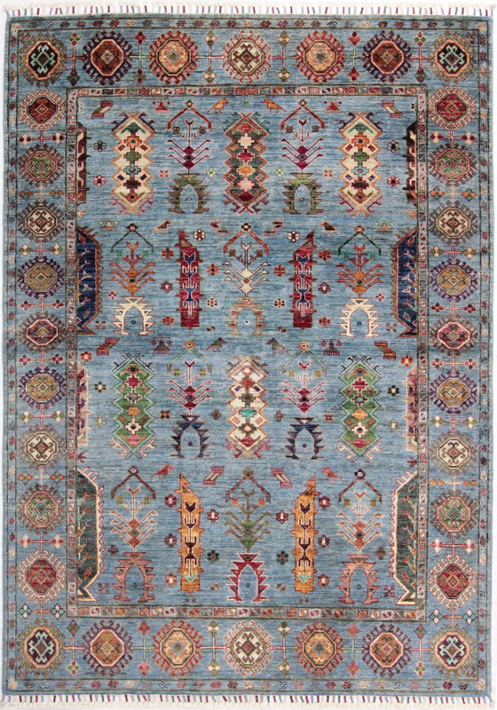 Image 1 of Original hand-knotted Ziegler carpet 207 X 152 Cm Top condition