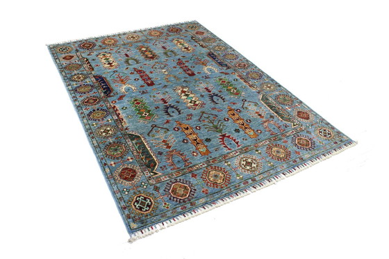 Image 1 of Original hand-knotted Ziegler carpet 207 X 152 Cm Top condition