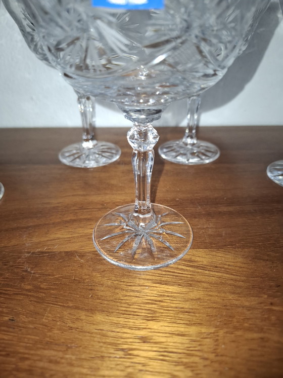 Image 1 of Handmade 5 Crystal Champagne glasses Coupe glasses