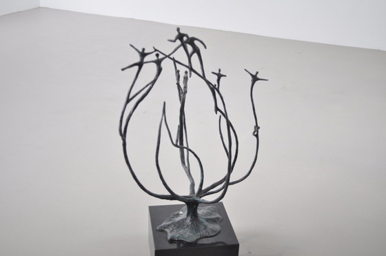 Image 1 of Bronze sculpture on pedestal 'Together'