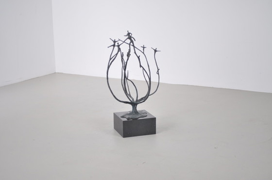 Image 1 of Bronze sculpture on pedestal 'Together'