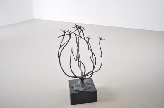 Image 1 of Bronze sculpture on pedestal 'Together'