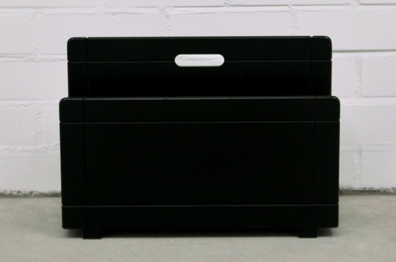 Image 1 of Black Wooden Reading Rack