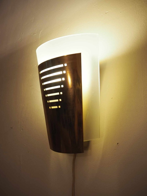 Image 1 of Vintage Brass Wall Lamp, By Wofi Leuchten, 1980S