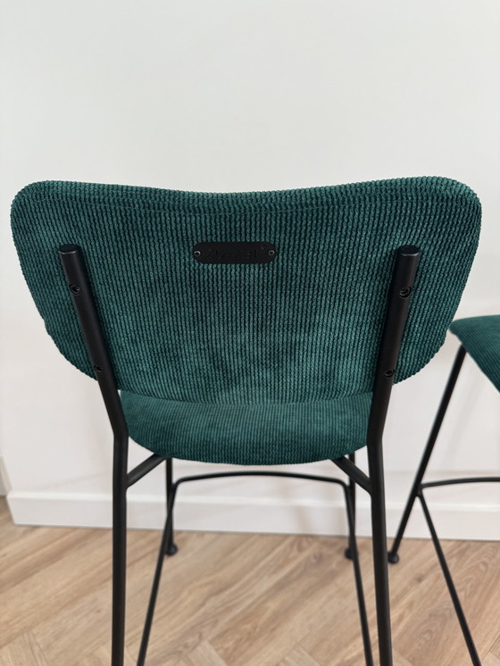 Image 1 of 2x Zuiver Benson Barstool Green