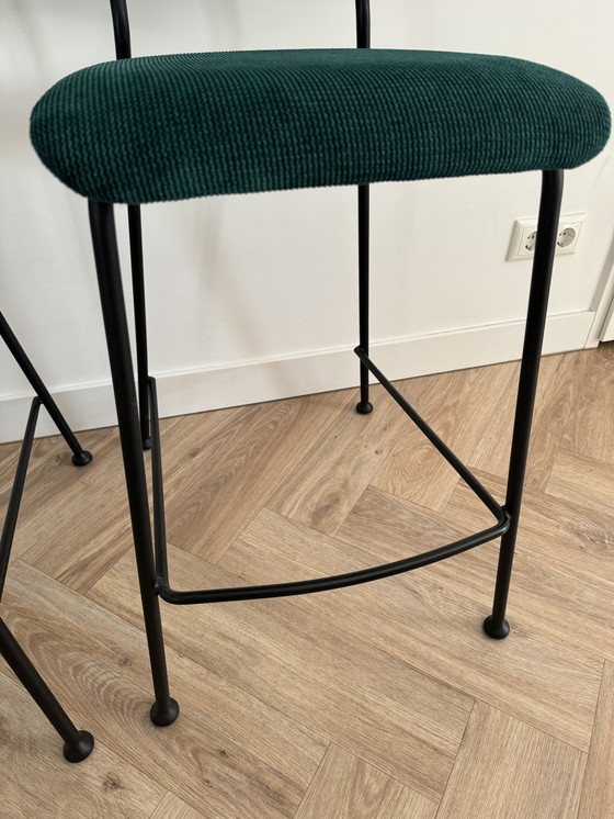 Image 1 of 2x Zuiver Benson Barstool Green