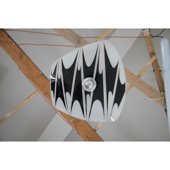 Image 1 of Lampadario in vetro vintage, Cecoslovacchia, anni '50