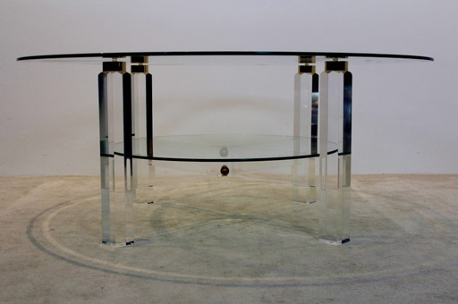 Table basse en Lucite belge