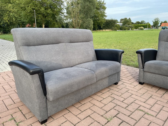 Image 1 of 3 + 2.5 Seater Anthracite Adjustable Sofa Set