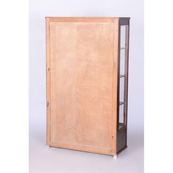 Image 1 of Vintage Art Deco oak display cabinet by Jindrich Halabala for Up Zavody, Czechoslovakia 1930