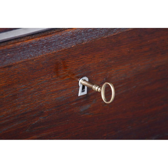 Image 1 of Vintage Art Deco oak display cabinet by Jindrich Halabala for Up Zavody, Czechoslovakia 1930