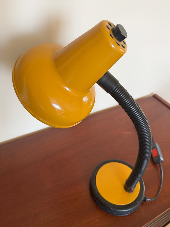 Image 1 of Desk Lamp Veneta Lumi Yellow 80's