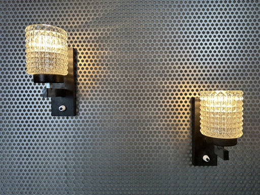 2x lampe murale vintage des années 70