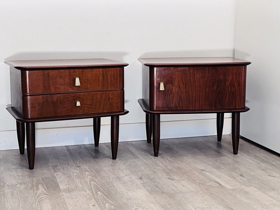 Image 1 of 2 tables de chevet vintage