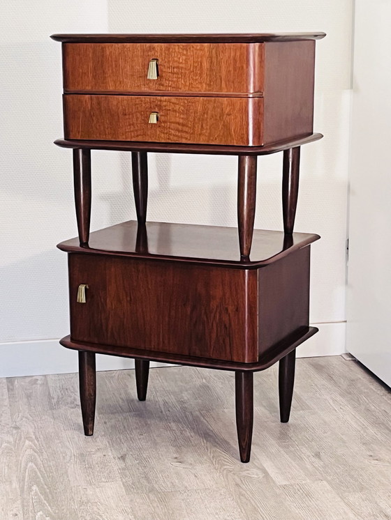 Image 1 of 2 tables de chevet vintage