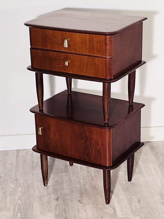 Image 1 of 2 tables de chevet vintage