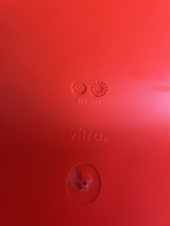 Image 1 of 2 X Red Panton Chair From Vitra