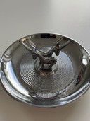 3x Vintage chrome bowls