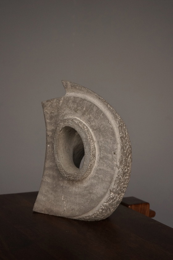 Image 1 of Carved Stone Abstract Sculpture. 1980s