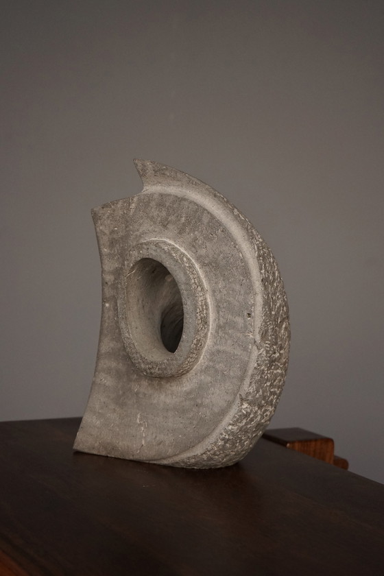 Image 1 of Carved Stone Abstract Sculpture. 1980s