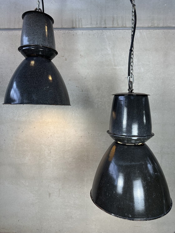 Image 1 of 2X Xxl Industrial Lamps - Enamel