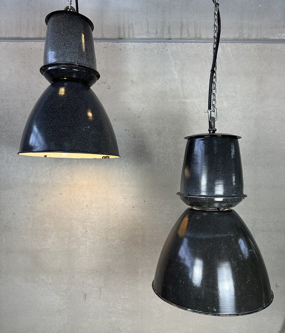 Image 1 of 2X Xxl Industrial Lamps - Enamel