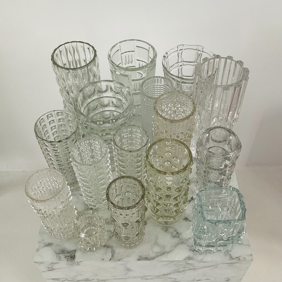 Image 1 of 13x Vintage vases Sklo Union