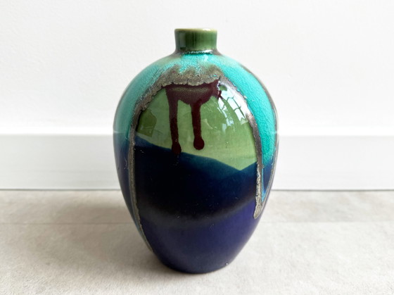 Image 1 of 1X Beautifully Glazed Ceramic Vase