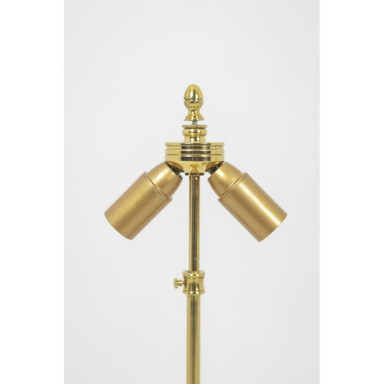 Image 1 of Pair of vintage metal and bronze lamps, France 1880